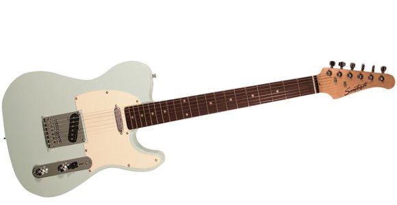Sawtooth ST-ET-SGRW Electric Guitar, Surf Green with Aged White Pickguard